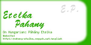 etelka pahany business card